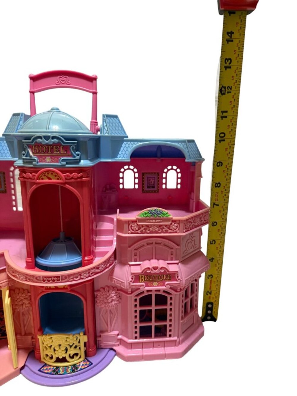 Fisher-Price Loving Family Sweet Streets Hotel with Accessories & Figure 2001 - Picture 9 of 10